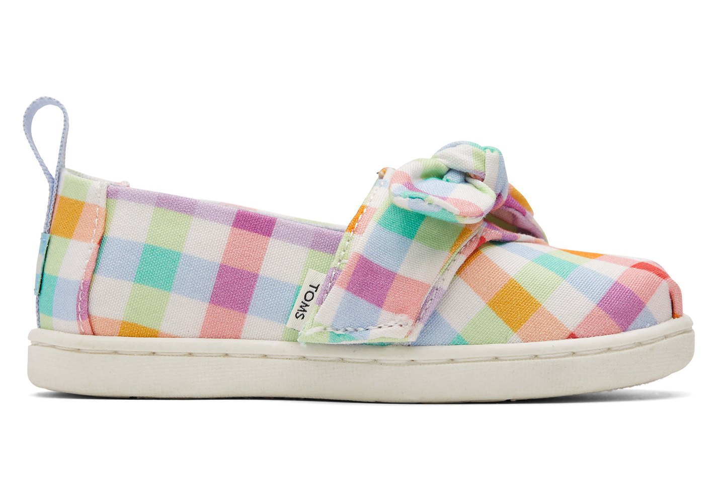 Toms Alpargata Tiny Plaid Bow Espadrille Multicolor - Kids - 27509-RJYT